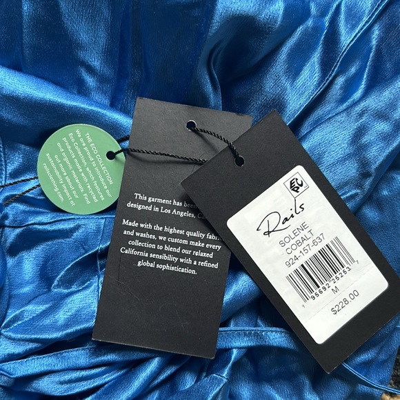 NWT Reformation Rails Solene Dress in Cobalt Blue size M - Picture 6 of 8